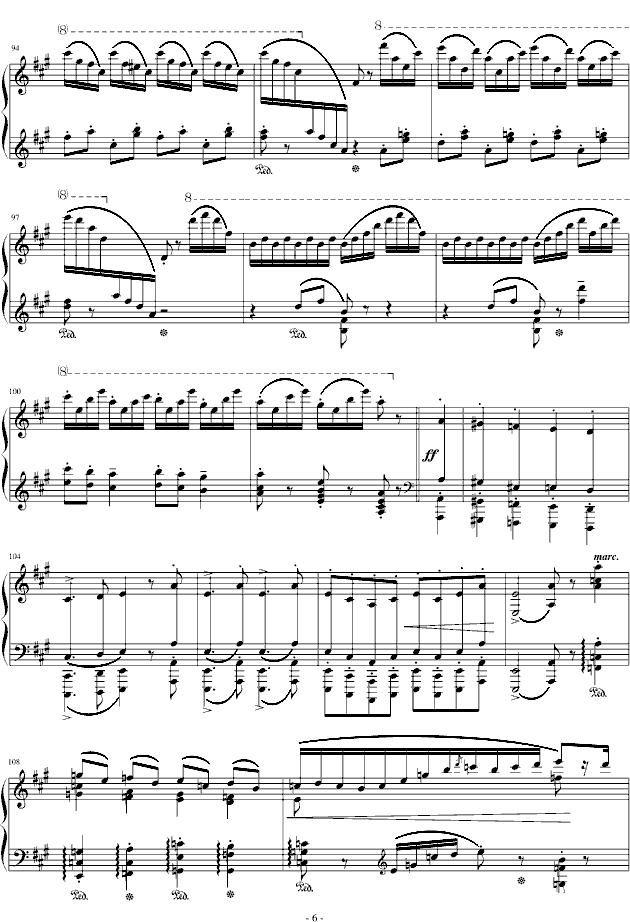 拉科奇进行曲（匈牙利狂想曲15号）钢琴曲谱（图6）