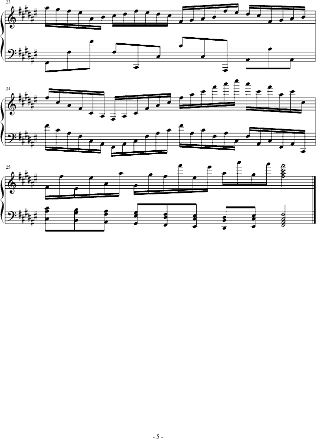 酒疯之曲钢琴曲谱（图5）