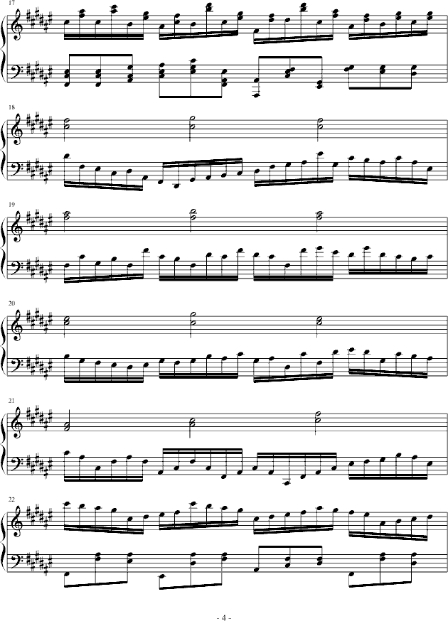 酒疯之曲钢琴曲谱（图4）