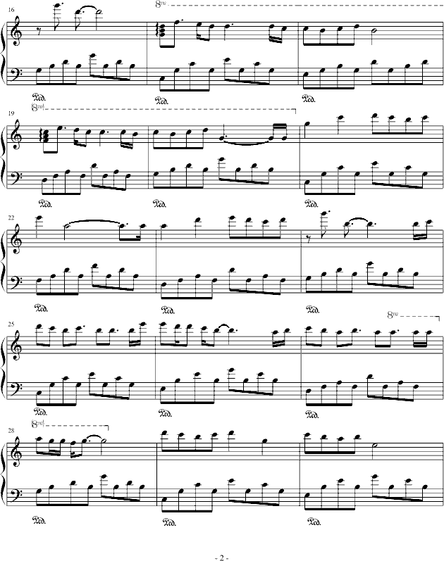 聆听初夏钢琴曲谱（图2）