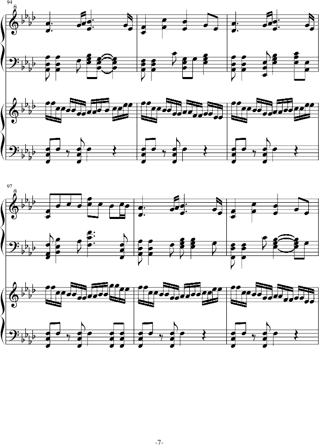 秋色的风钢琴曲谱（图7）