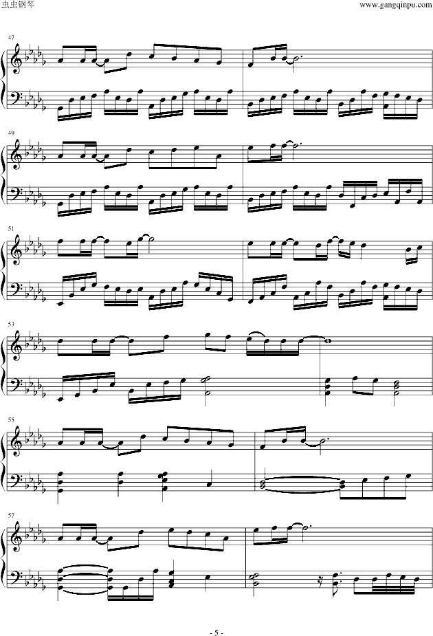 光芒钢琴曲谱（图5）