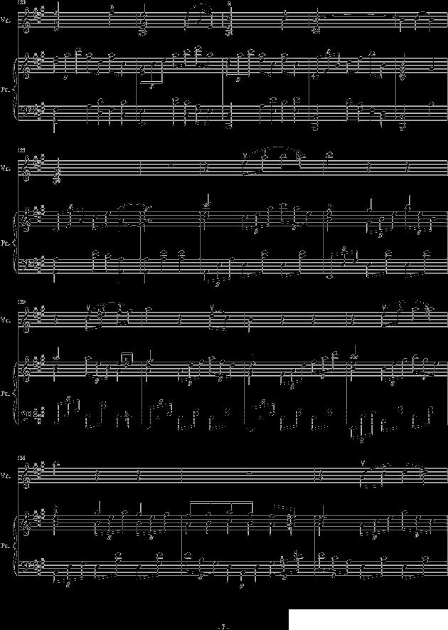 A小调舞曲（For Piano And Violin）钢琴曲谱（图7）