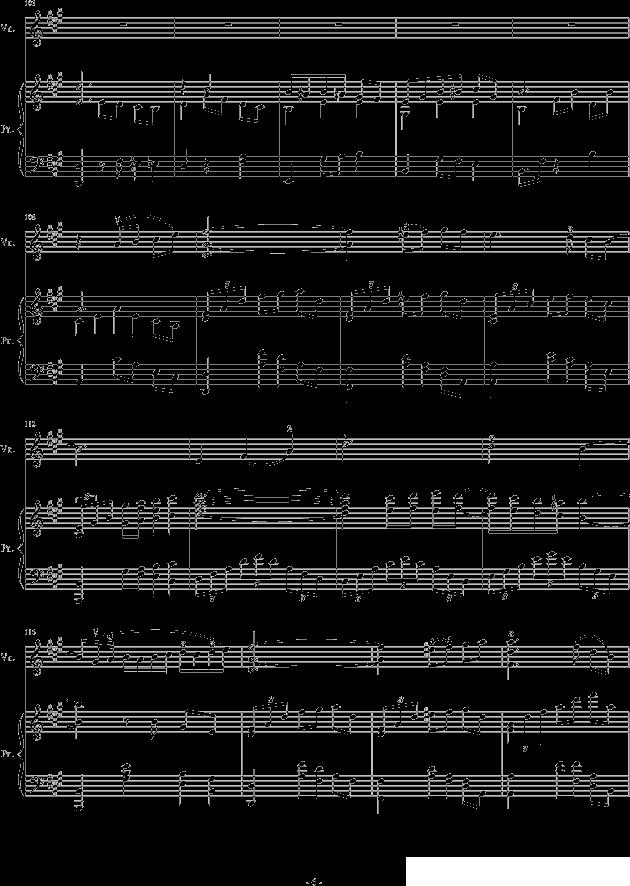A小调舞曲（For Piano And Violin）钢琴曲谱（图6）