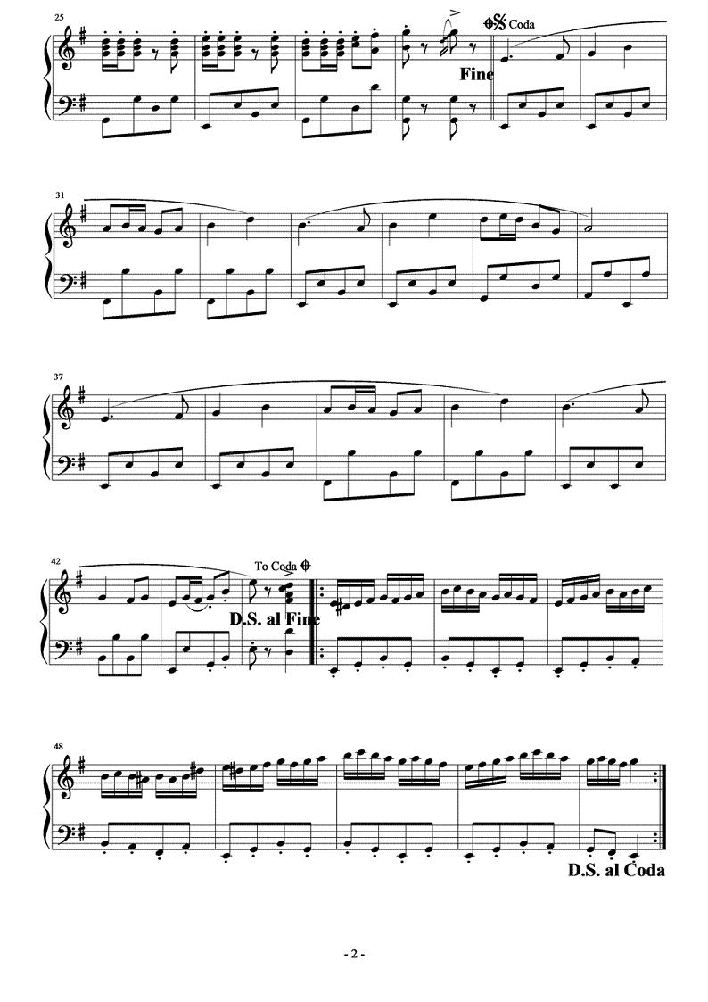 二级第一套欢乐钢琴曲谱（图2）