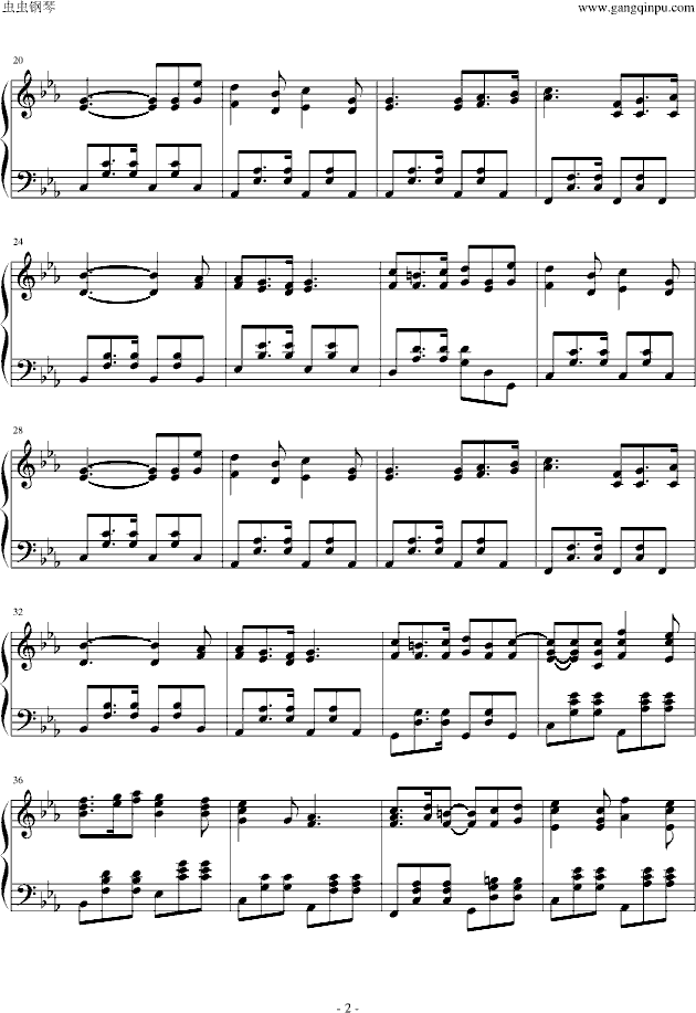 黑执事插曲钢琴曲谱（图2）