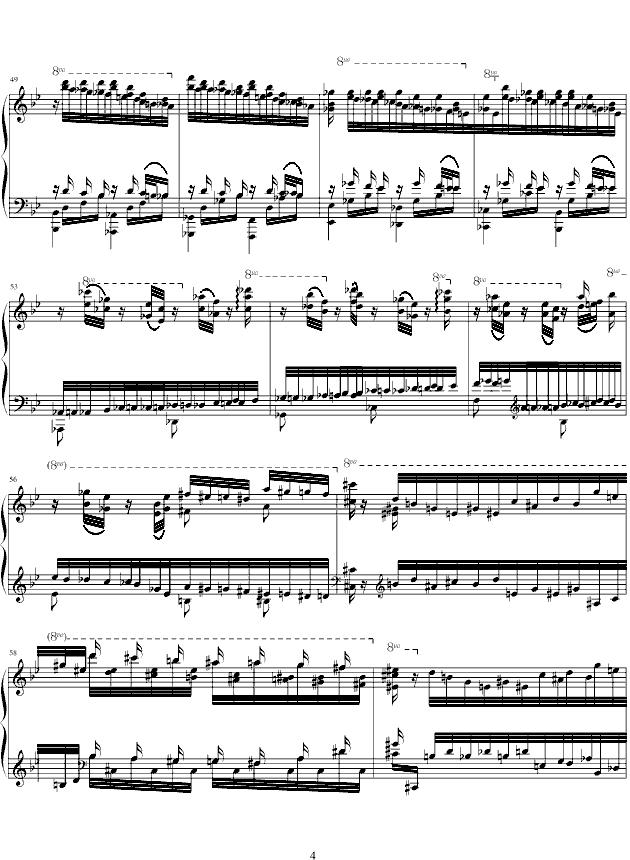 Feux Follets钢琴曲谱（图4）