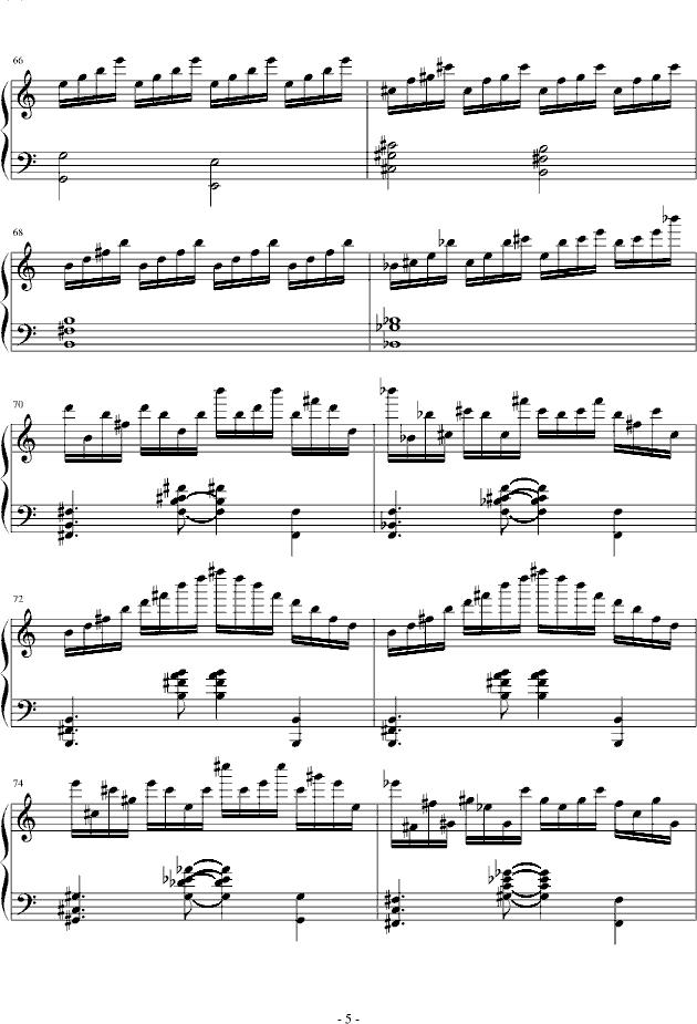 悲怆第三乐章钢琴曲谱（图5）