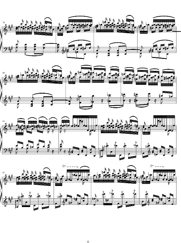 Feux Follets钢琴曲谱（图6）