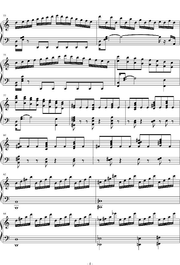 悲怆第三乐章钢琴曲谱（图4）