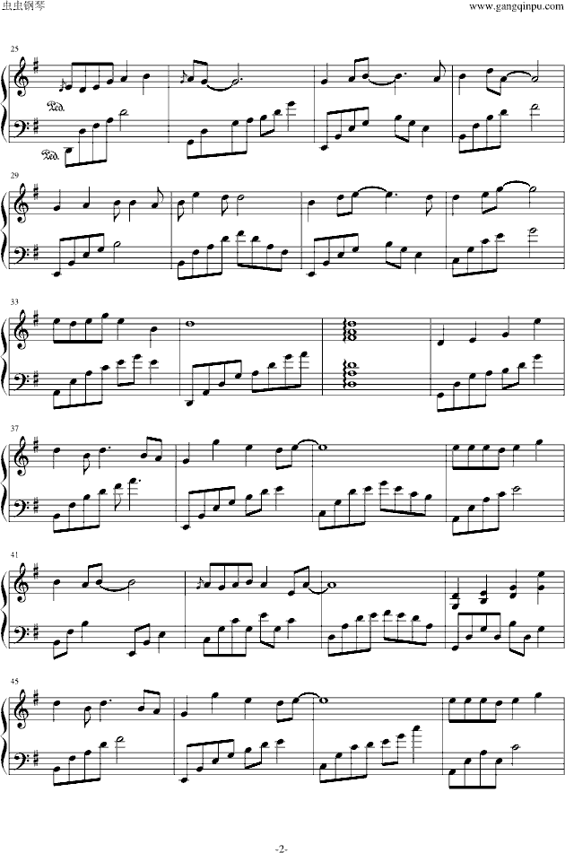 双飞钢琴曲谱（图2）