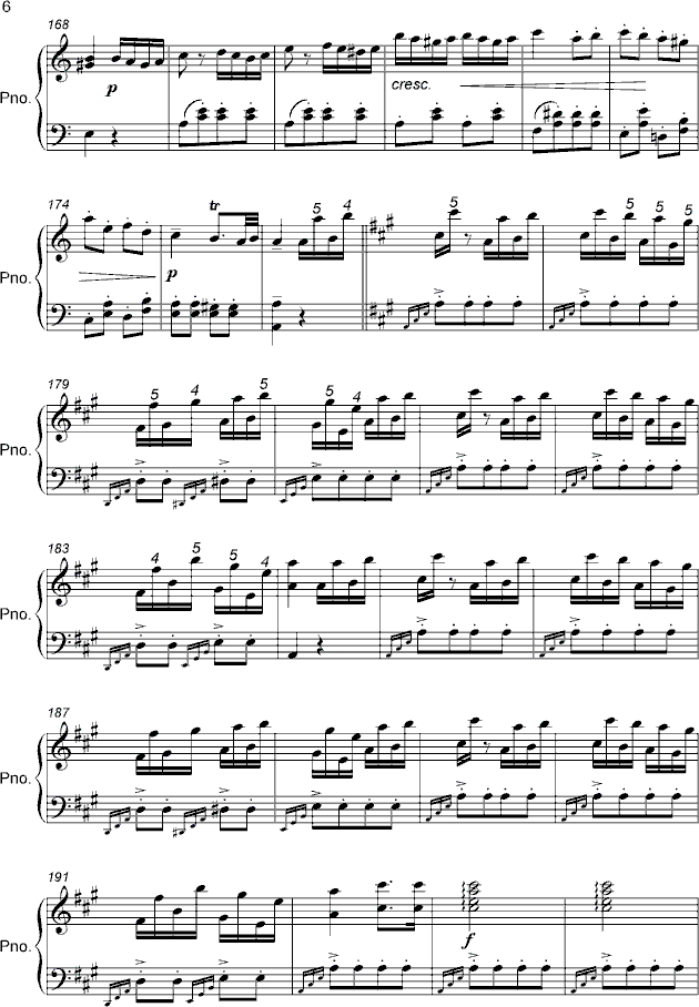 土耳其进行曲（精制版）钢琴曲谱（图6）