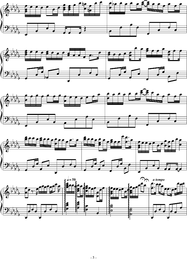 钟无艳钢琴曲谱（图6）