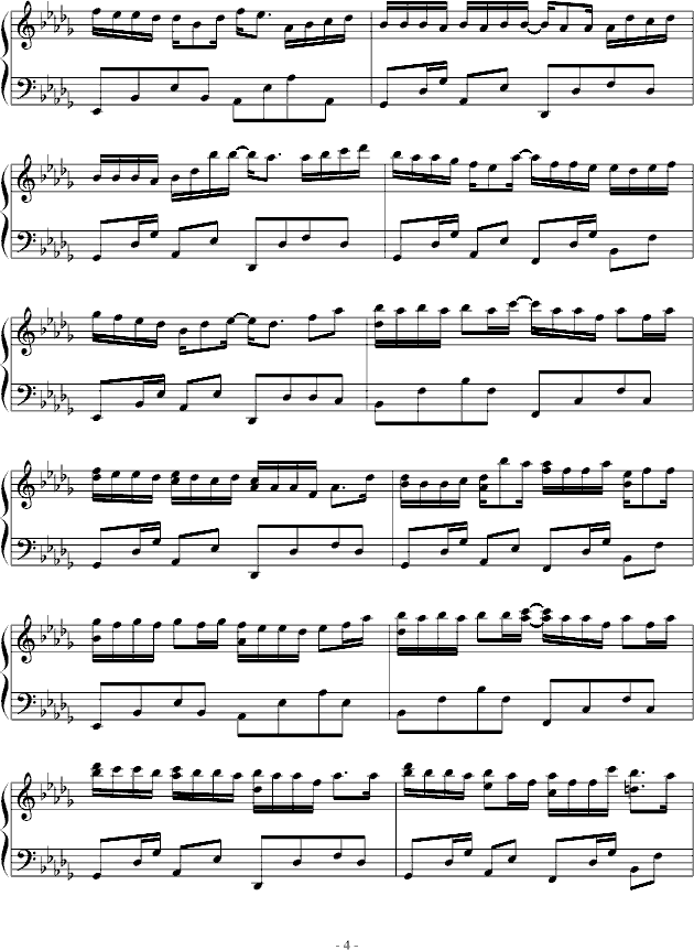 钟无艳钢琴曲谱（图5）