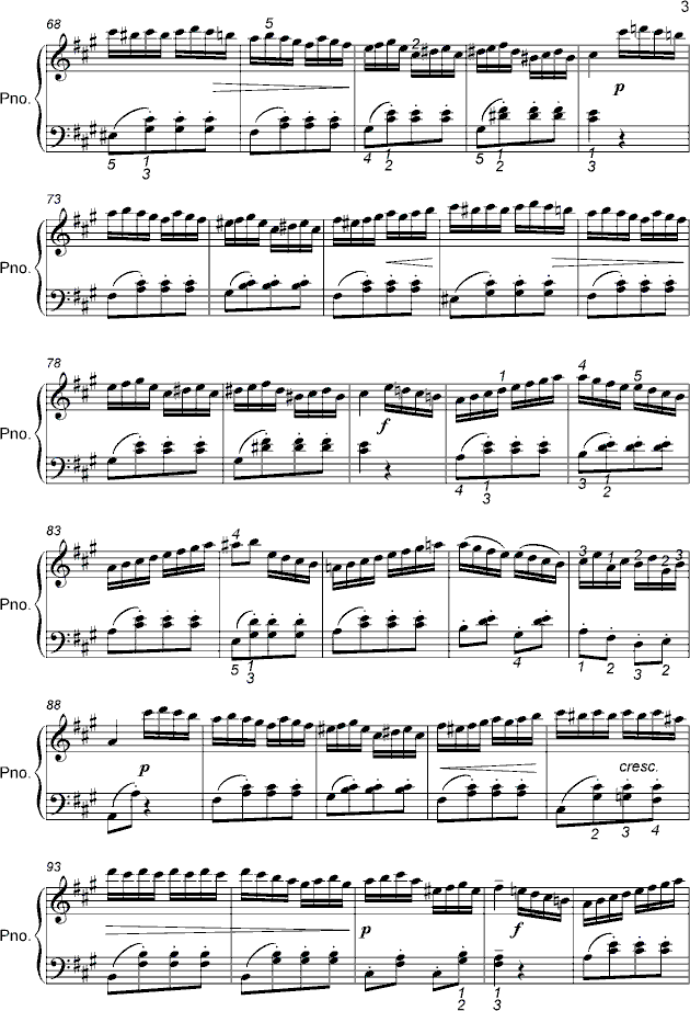 土耳其进行曲（精制版）钢琴曲谱（图3）