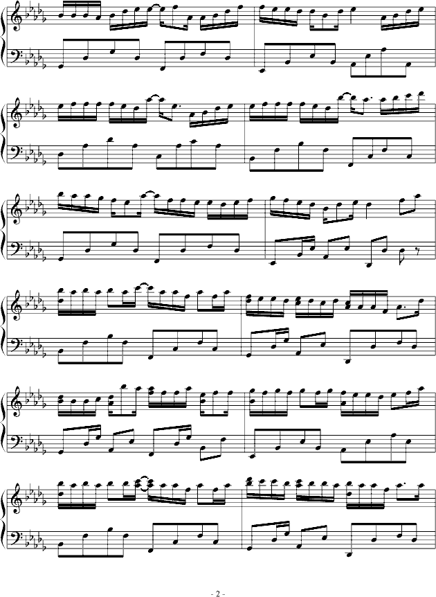 钟无艳钢琴曲谱（图2）