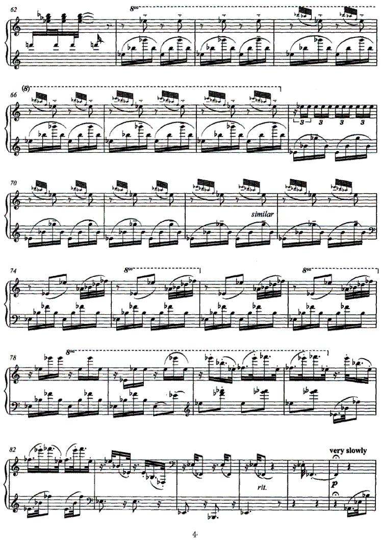 奏鸣曲（薛瑾作曲版）钢琴曲谱（图4）
