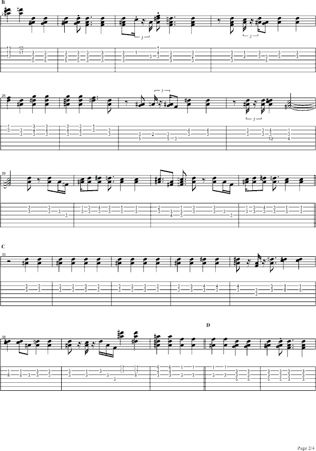 不完整的旋律钢琴曲谱（图2）