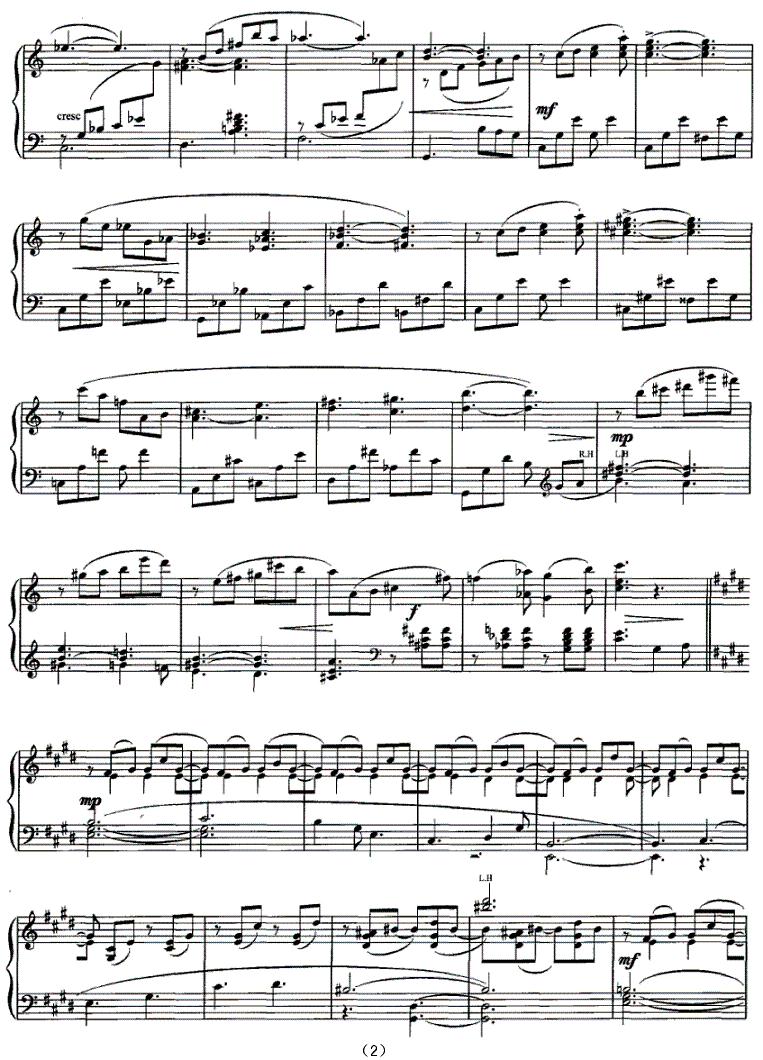 回旋曲（徐旸作曲版）钢琴曲谱（图2）