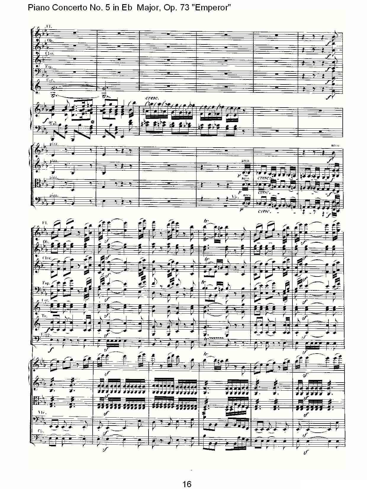 Eb大调钢琴第五协奏曲 Op.73“皇帝”第三乐章钢琴曲谱（图16）