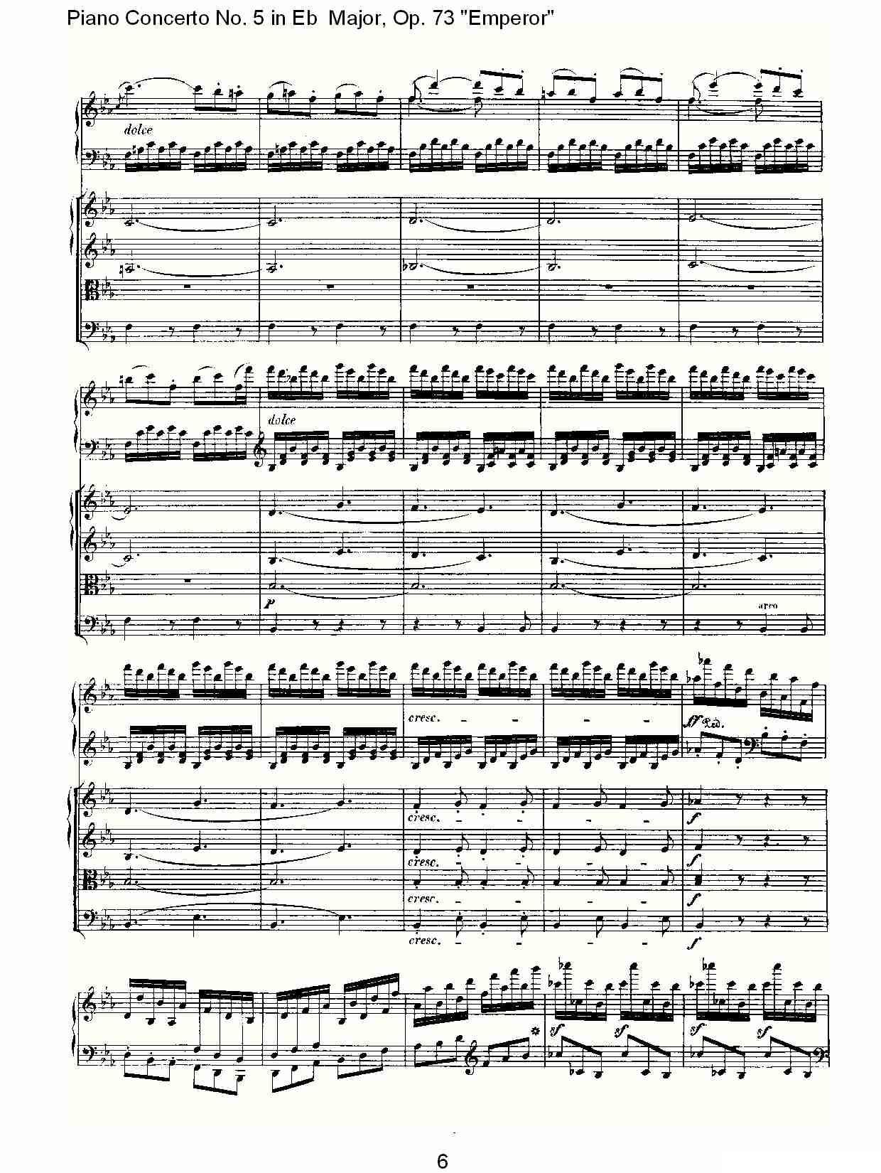 Eb大调钢琴第五协奏曲 Op.73“皇帝”第三乐章钢琴曲谱（图6）