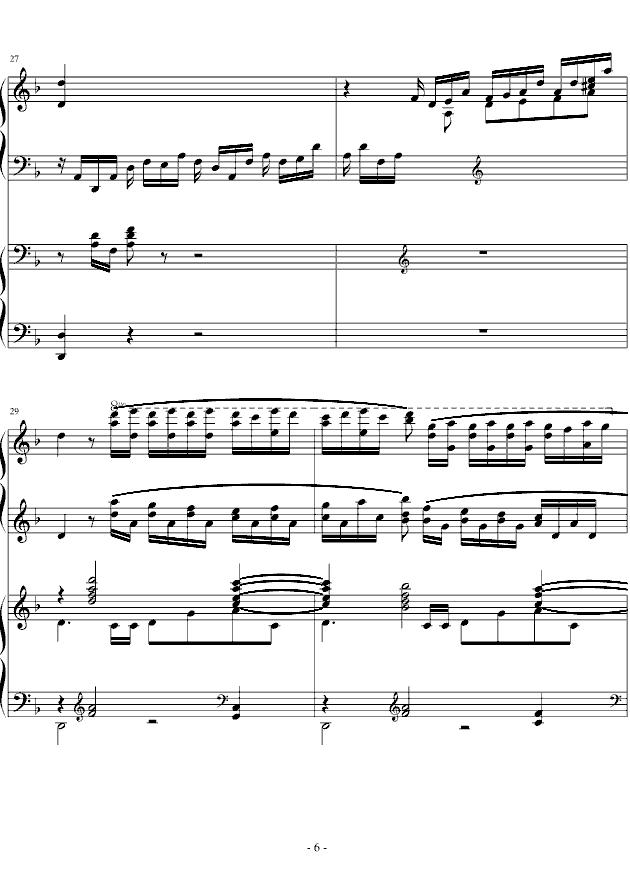 拉赫玛尼诺夫第三钢琴协奏曲钢琴曲谱（图6）