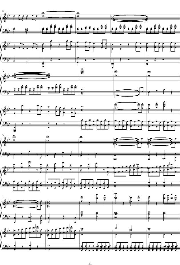 第四十号交响曲第一乐章（双钢琴）钢琴曲谱（图2）