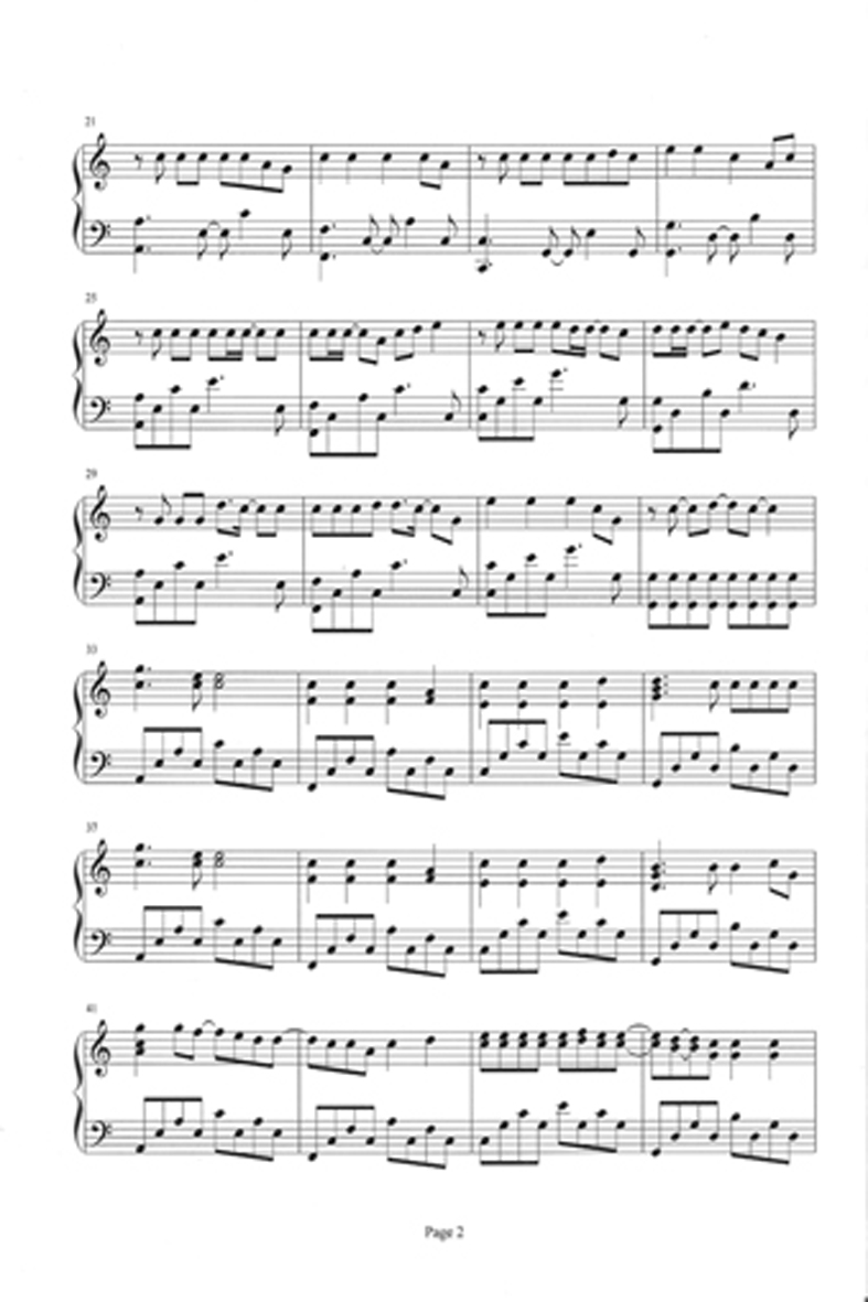 wedding dress钢琴曲谱（图2）