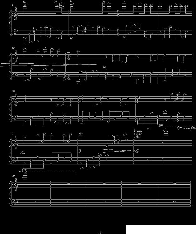 太阳泪钢琴曲谱（图5）