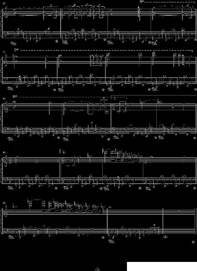克劳丁幻想曲（Claudine）钢琴曲谱（图3）