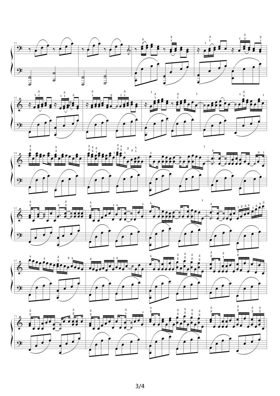 卡农 — George Winston版（附指法）钢琴曲谱（图7）
