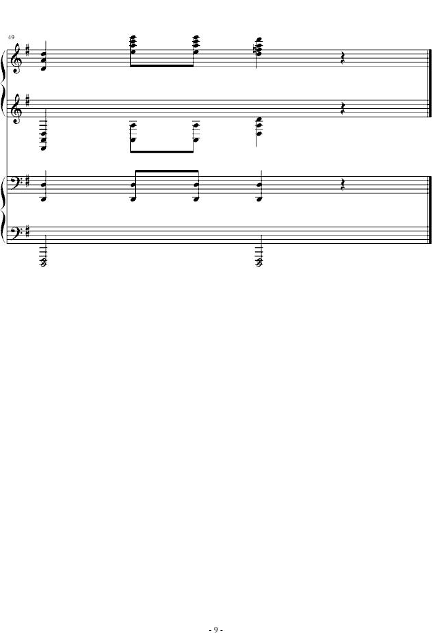 金蛇狂舞（双钢琴）钢琴曲谱（图9）