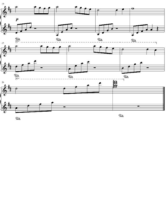 依恋钢琴曲谱（图2）