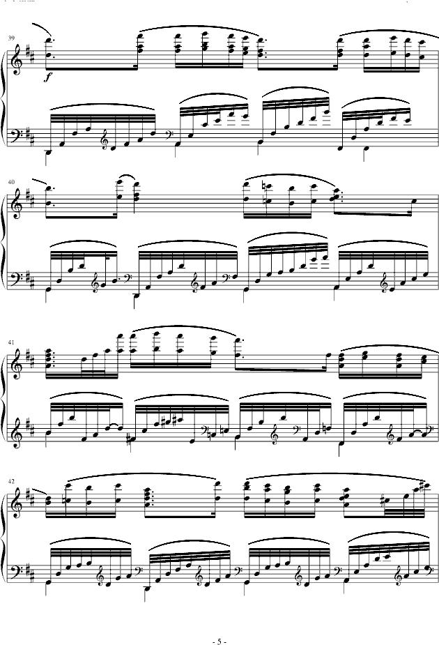 疯狂的卡农钢琴曲谱（图5）
