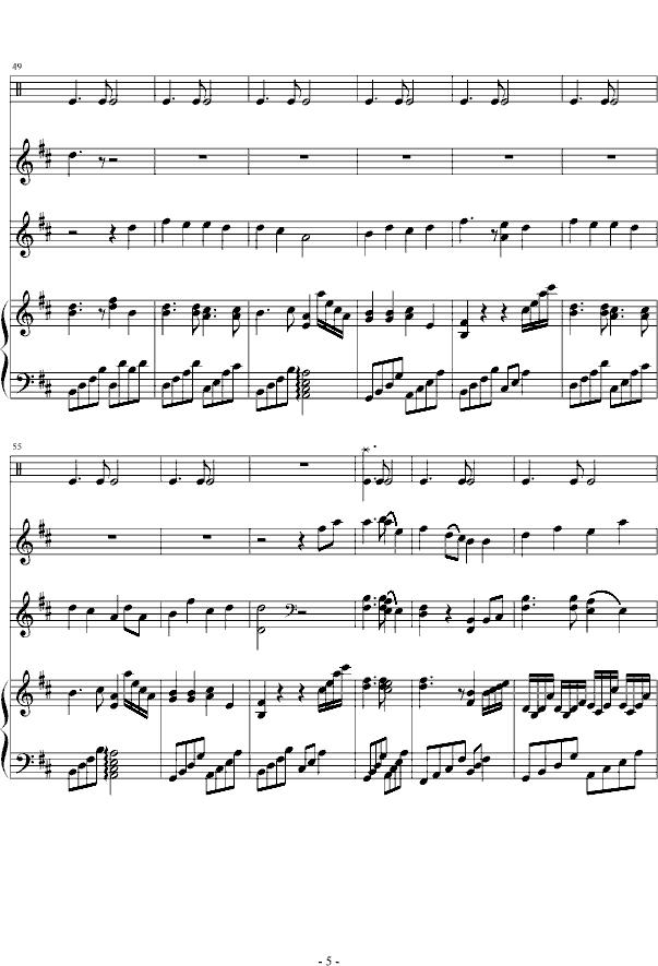 星月神话（纯音乐）钢琴曲谱（图5）