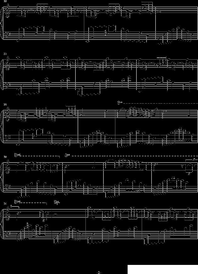 亲人钢琴曲谱（图2）