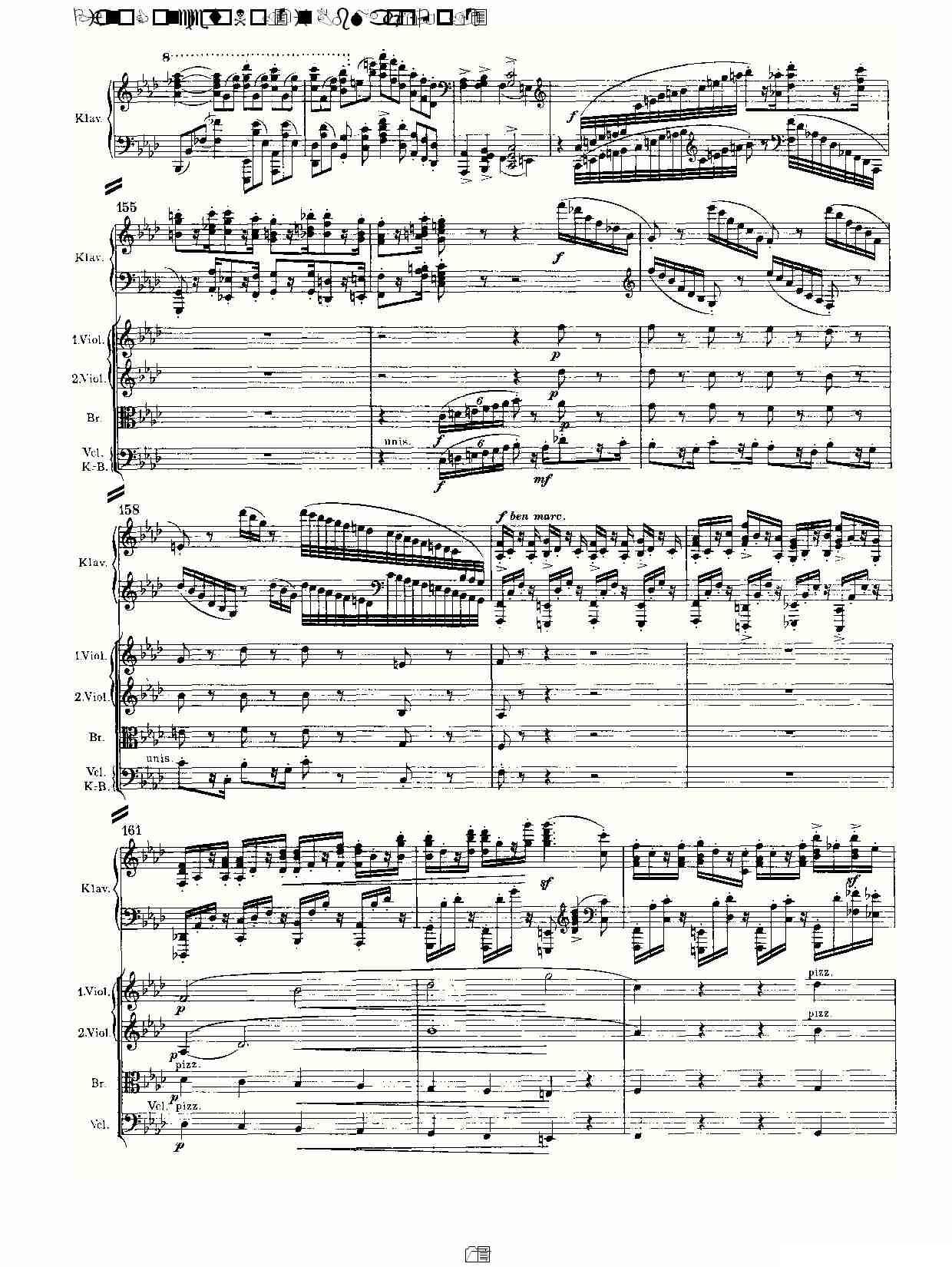 Bb大调钢琴第二协奏曲, Op.83第一乐章（一）钢琴曲谱（图14）