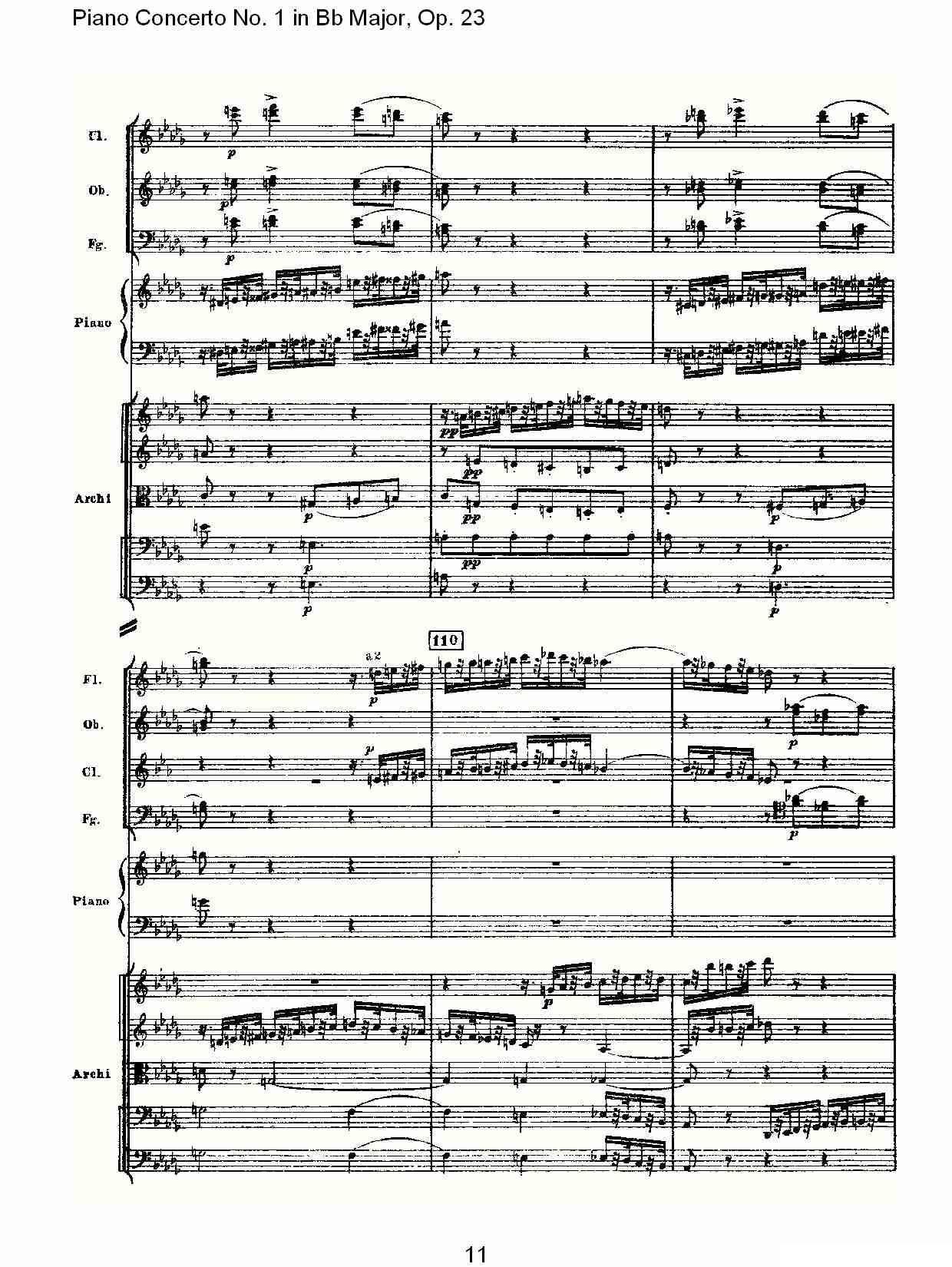 Bb大调第一钢琴协奏曲,Op.23第三乐章（一）钢琴曲谱（图11）