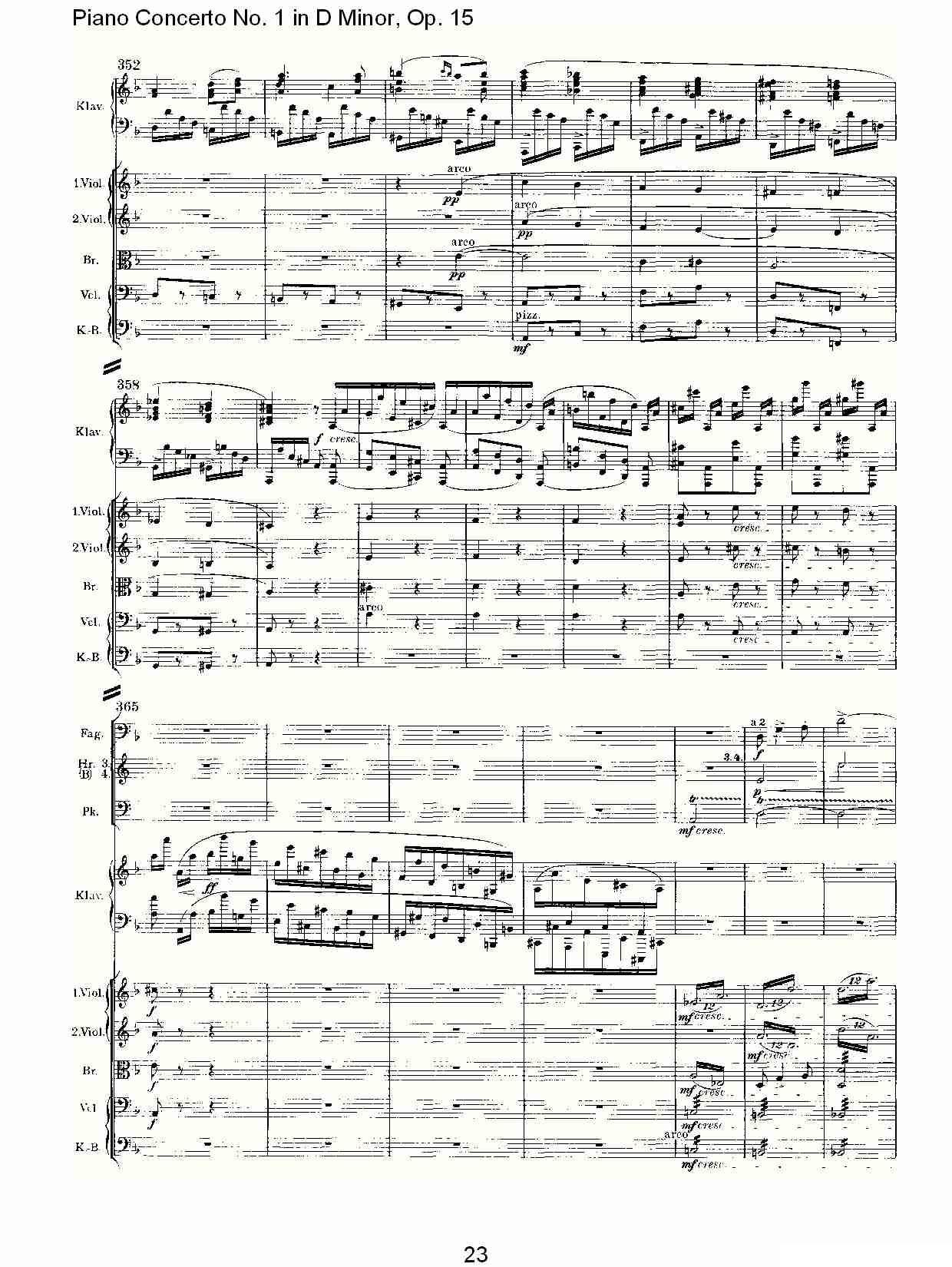 D小调钢琴第一协奏曲, Op.15第三乐章（一）钢琴曲谱（图23）