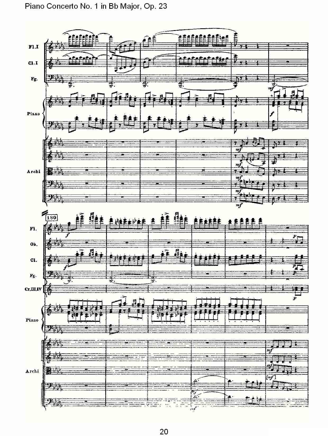 Bb大调第一钢琴协奏曲,Op.23第三乐章（一）钢琴曲谱（图20）