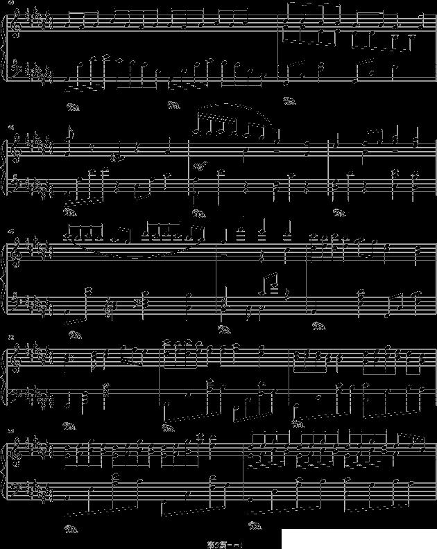 四叶草的幻想钢琴曲谱（图5）