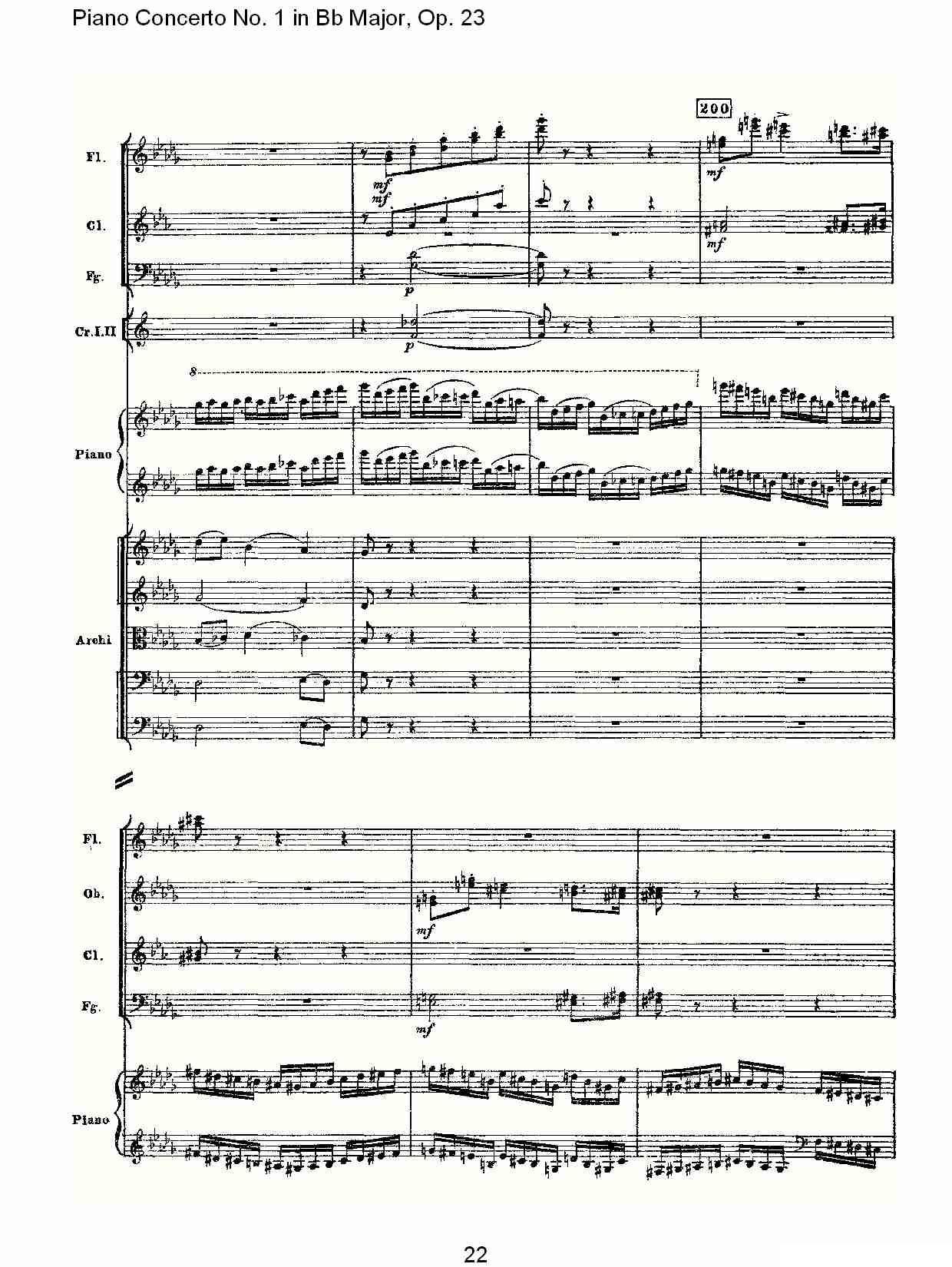 Bb大调第一钢琴协奏曲,Op.23第三乐章（一）钢琴曲谱（图22）