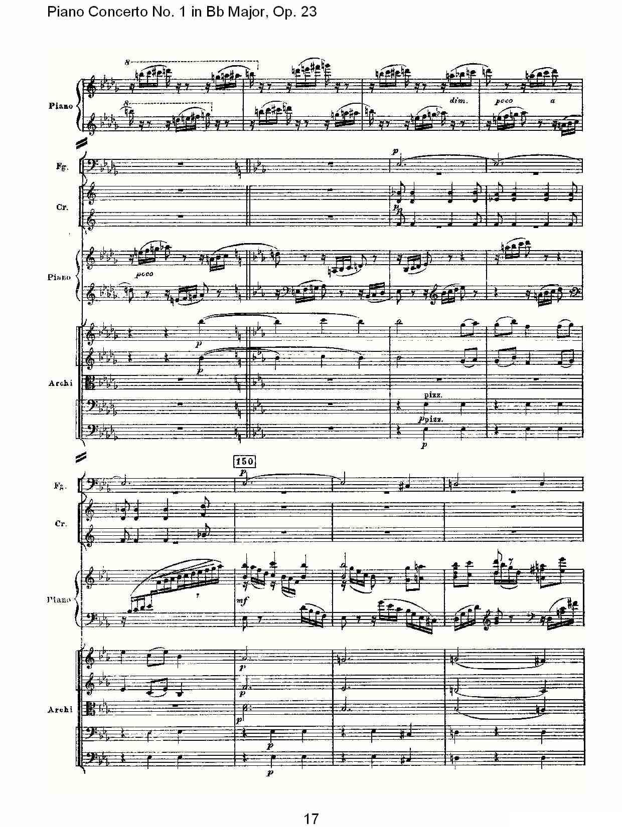 Bb大调第一钢琴协奏曲,Op.23第三乐章（一）钢琴曲谱（图17）