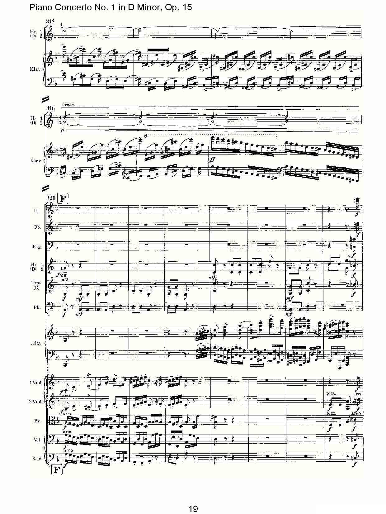 D小调钢琴第一协奏曲, Op.15第三乐章（一）钢琴曲谱（图19）
