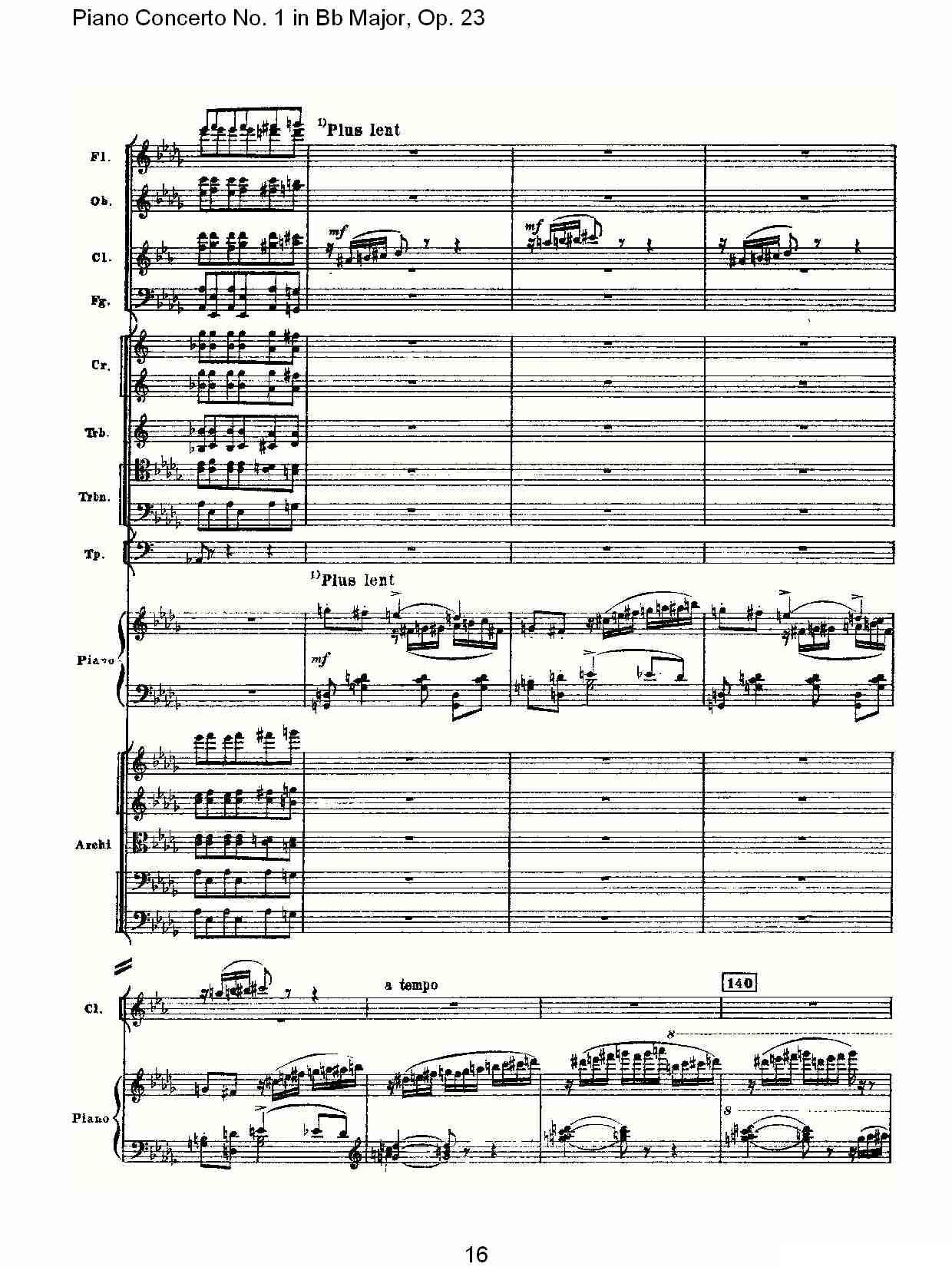 Bb大调第一钢琴协奏曲,Op.23第三乐章（一）钢琴曲谱（图16）