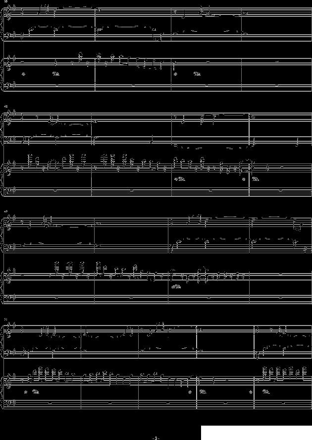 海边的夜空钢琴曲谱（图3）