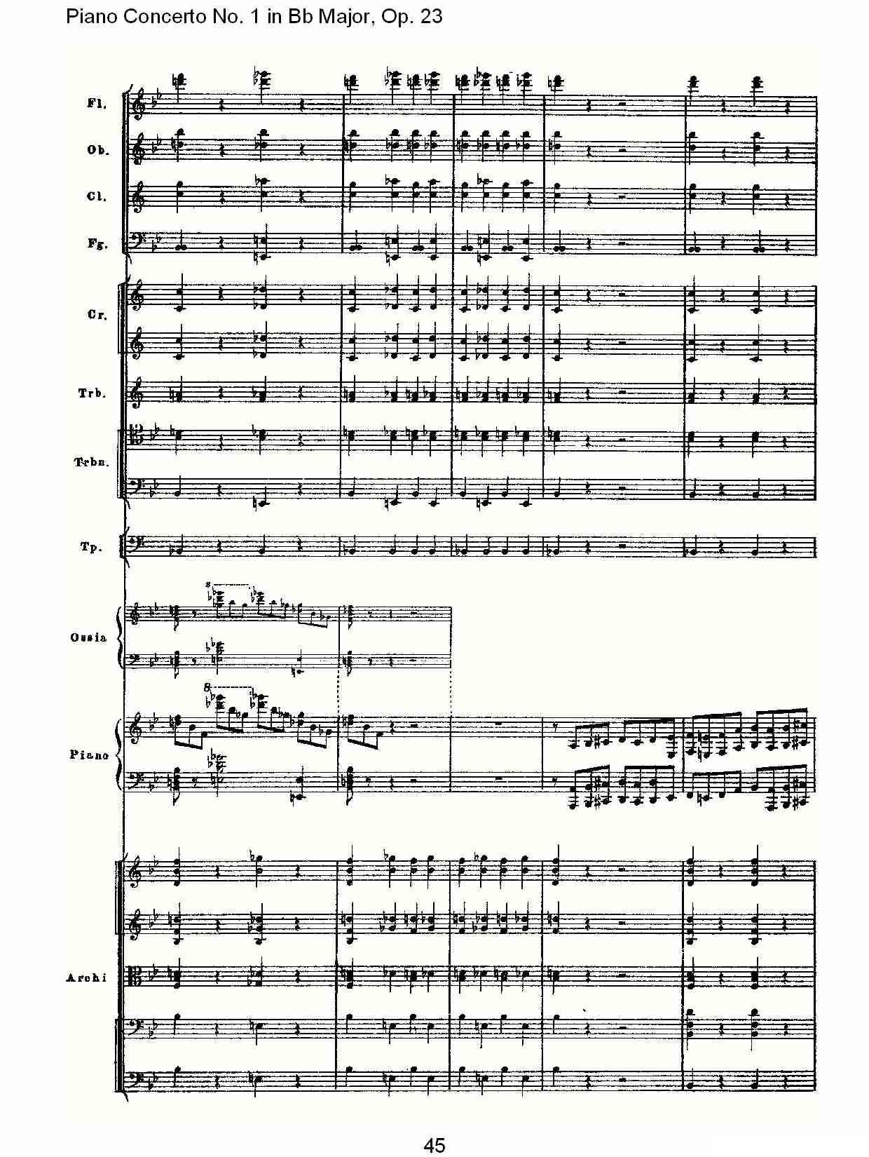 Bb大调第一钢琴协奏曲,Op.23第一乐章第二部（二）钢琴曲谱（图15）