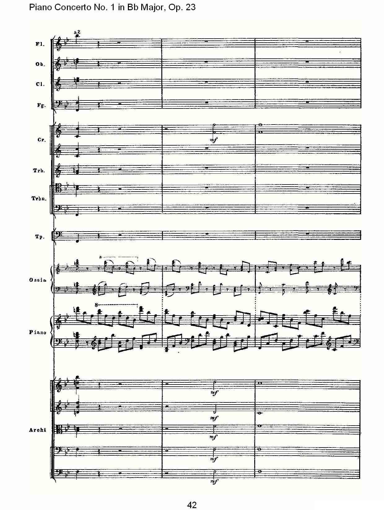 Bb大调第一钢琴协奏曲,Op.23第一乐章第二部（二）钢琴曲谱（图12）