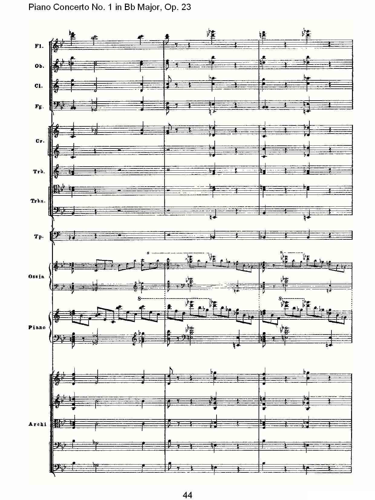 Bb大调第一钢琴协奏曲,Op.23第一乐章第二部（二）钢琴曲谱（图14）