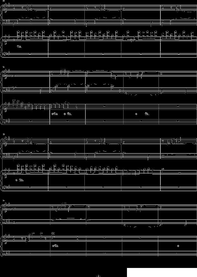 海边的夜空钢琴曲谱（图2）